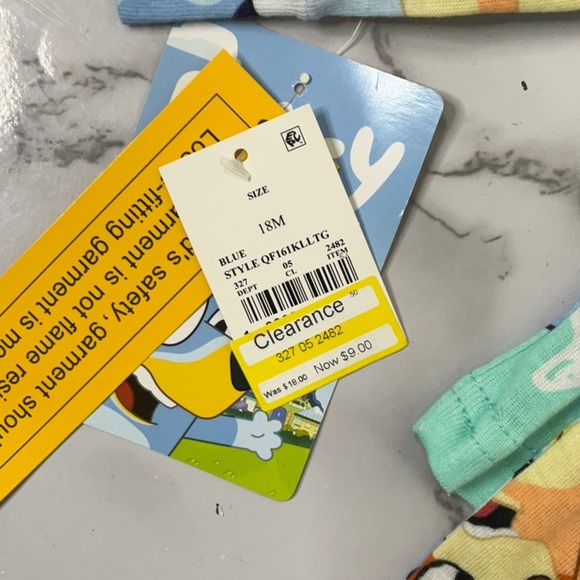 Bluey Newborn Pijama 2 piece Top Set various Size - Picture 6 of 9